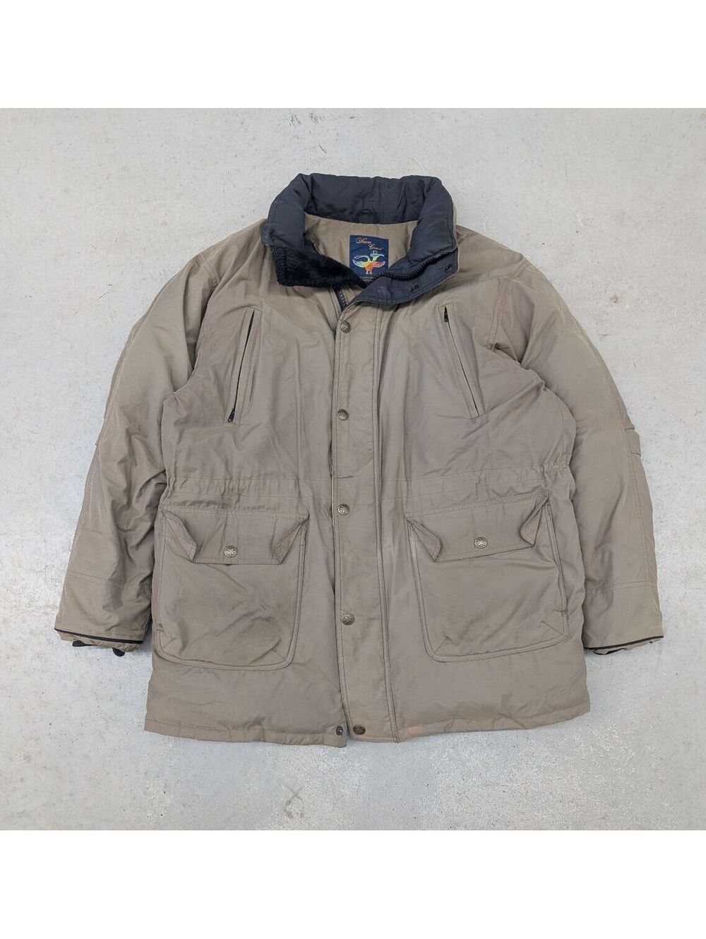 Vintage 90s Snow Goose (Canada Goose) Brown Down Parka